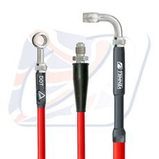 REAR BRAKE HOSE VENHILL K02-2-030/P-RD CRVEN