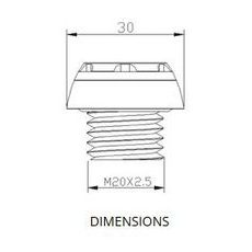 PLUG OIL CAP PUIG TRACK 20347R CRVEN