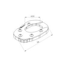 KICKSTAND EXTENSION PUIG 20172N CRNI