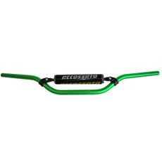 HANDLEBAR ACCOSSATO ALUMINIUM, 22 MM GREEN