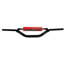 HANDLEBAR ACCOSSATO ALUMINIUM, 28.5 MM CRNI