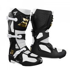 ČIZME SHOT RACE 6 A09-24B1-A07-46 BLACK / WHITE / GOLD 46