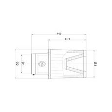 TWIN CONICAL AIR FILTER BMC FBTW85-140P PLASTIC TOP