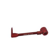 LEVER GUARD ACCOSSATO WITH RED HOSE AND JOINT LEFT, ALUMINIUM