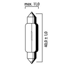 BULB RMS FLOSSER 246510626 6V 10W T 11X40