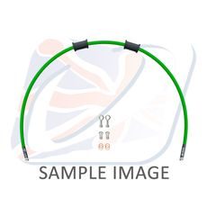 KIT PREDNJIH KOČIONOG CRIJEVA VENHILL POWERHOSEPLUS SUZ-5002FS-GR (1 HOSE IN KIT) GREEN HOSES, STAINLESS STEEL FITTINGS