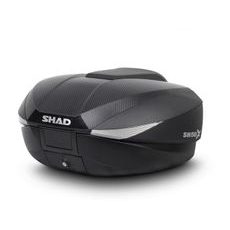 Top case SHAD SH58X Carbon (expandable concept) with PREMIUM lock and backrest