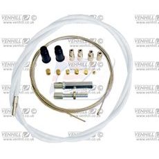 UNIVERSAL THROTTLE CABLE KIT VENHILL U01-4-100-WT 1,35M (2 STROKE) WHITE