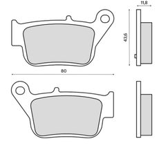 DISK PLOČICE RMS 225103590 REAR ORGANIC