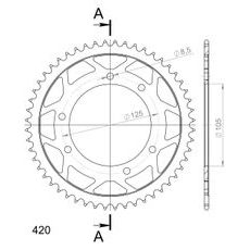 LANČENIK ZADNJI SUPERSPROX RFE-1131:52-BLK CRNI 52T, 420