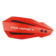 HANDGUARD POLISPORT MX BULLIT 8308500053 RED/WHITE WITH MOUNTING SYSTEM