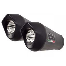 DUAL SLIP-ON EXHAUST GPR FURORE EVO4 E4.BMW.50.FP4 MATTE BLACK INCLUDING REMOVABLE DB KILLERS AND LINK PIPES