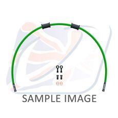 KIT PREDNJIH KOČIONOG CRIJEVA VENHILL POWERHOSEPLUS MZ-6002FB-GR (1 HOSE IN KIT) GREEN HOSES, BLACK FITTINGS