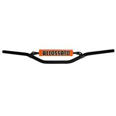 HANDLEBAR ACCOSSATO ALUMINIUM, 22 MM CRNI