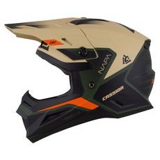MOTOCROSS HELMET CASSIDA CROSS CUP 2 NAPA JUNIOR SAND/GREEN/ORANGE/BLACK MATT L