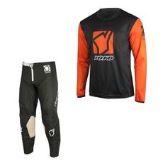 Set of MX pants and MX jersey YOKO SCRAMBLE black; black/orange 30 (S)