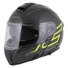 FULL FACE HELMET CASSIDA MODULO 2.1 PLUS CARBON GLOSS CARBON/YELLOW FLUO/REFLECTIVE SILVER/BLACK M