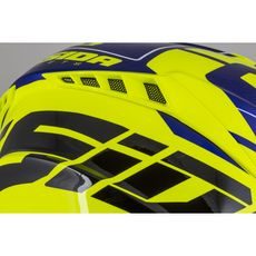 MOTOCROSS HELMET CASSIDA CROSS PRO II CONTRA FLUO YELLOW/ BLUE/ BLACK/ WHITE M