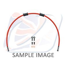 KIT PREDNJIH KOČIONOG CRIJEVA VENHILL POWERHOSEPLUS KAW-2008FB-RD (1 HOSE IN KIT) RED HOSES, BLACK FITTINGS