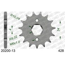 PREDNJI LANČANIK AFAM 20200-13 13T, 428 WITH CLIPS