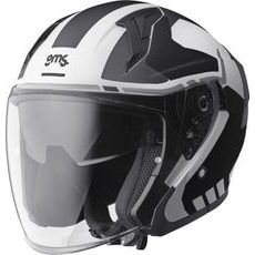 JET HELMET GMS VECTUS ZG11601 BLACK-WHITE L