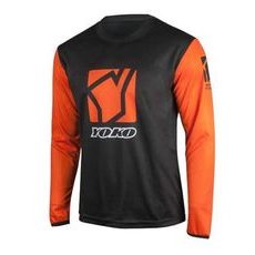 MX jersey kids YOKO SCRAMBLE black / orange XL