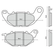 DISK PLOČICE RMS 225103480 REAR ORGANIC