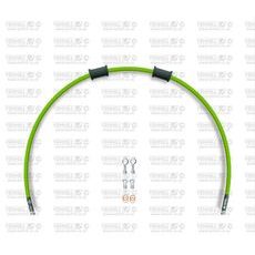 REAR BRAKE HOSE KIT VENHILL POWERHOSEPLUS HON-10016RS-GR (1 HOSE IN KIT) GREEN HOSES, STAINLESS STEEL FITTINGS