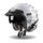 Jet helmet CASSIDA OXYGEN BADASS white/ grey/ black M