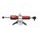 Steering damper kit BITUBO for under instruments mounting with red shock absorber
