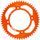 Rear ALU sprocket SUPERSPROX RAL-898:51-ORG orange 51T, 428