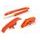 Chain guide / slider / sliding piece kit POLISPORT 90623 orange KTM