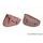 Leather saddlebag CUSTOMACCES DETROIT APD002T brown pair, with universal support