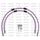 RACE Front brake hose kit Venhill POWERHOSEPLUS SUZ-6037FB-PU (2 hoses in kit) Purple hoses, black fittings