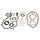 Set dihtunga za motor KOMPLETAN ATHENA P400480700360