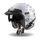 Jet helmet CASSIDA OXYGEN BADASS white/ grey/ black S