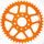 Rear ALU sprocket SUPERSPROX RAL-451:44-ORG orange 44T, 415