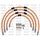 STANDARD Front brake hose kit Venhill POWERHOSEPLUS BMW-10012FB-OR (4 hoses in kit) Orange hoses, black fittings