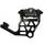 Radial Brake Caliper Kit Rear + Brake Flange ACCOSSATO KITA33 For Harley Davidson Touring