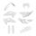 Plastic body kit POLISPORT 91647 White