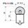 Bulb RMS 246510225 12V 5W, R5W BA15S white