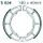 Brake shoe set EBC S634G grooved