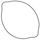 Clutch cover gasket WINDEROSA CCG 817507 outer side