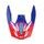 Helmet peak SHOT FURIOUS KID BEAST A05-21OC-DK1-P01 blue / red glossy