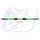 Brake hose Venhill POWERHOSEPLUS 3H0700-GR 700mm Green