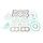 Complete gasket kit ATHENA P400210850972/1 (oil seals not included)