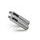 Dual slip-on exhaust GPR INOX TONDO H.123.CAT.IT Brushed Stainless steel for HONDA FMX 650 2005-2008