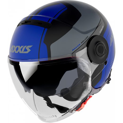 JET HELMET AXXIS RAVEN SV ABS MILANO MATT BLUE XS