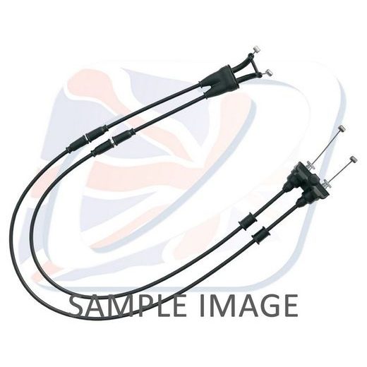 THROTTLE CABLES (PAIR) VENHILL Y01-4-077-BK FEATHERLIGHT CRNI