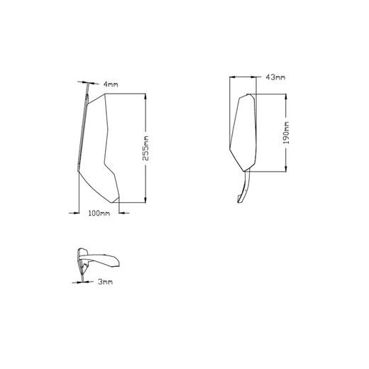 SIDE SPOILERS PUIG DOWNFORCE 3658N CRNI